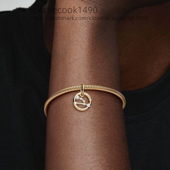 Pandora Taurus Zodiac Dangle Charm - Picture 5 of 6